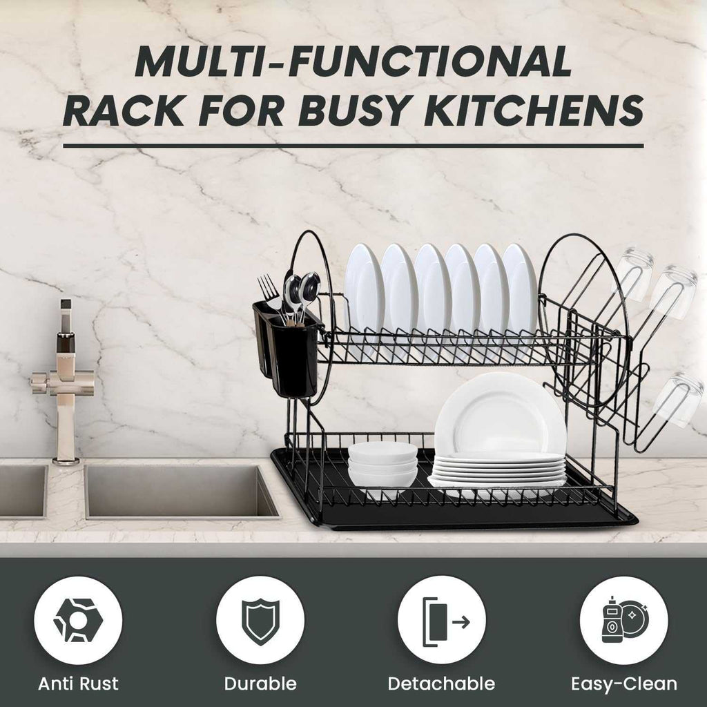 Dish Drying Rack with Stainless Steel, Pack of 1 for kitchens - product gallery image 16