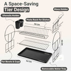 Dish Drying Rack with Stainless Steel, Pack of 1 for kitchens - product gallery image 17