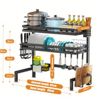 Dish Rack with Space-Saving, Easy Assembly, Stainless Steel - product gallery image 4