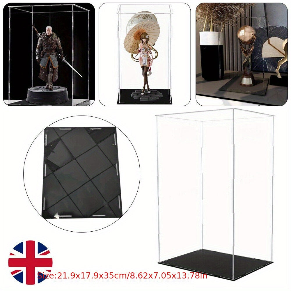 Display Case with Acrylic, Large Clear Acrylic Dustproof Box