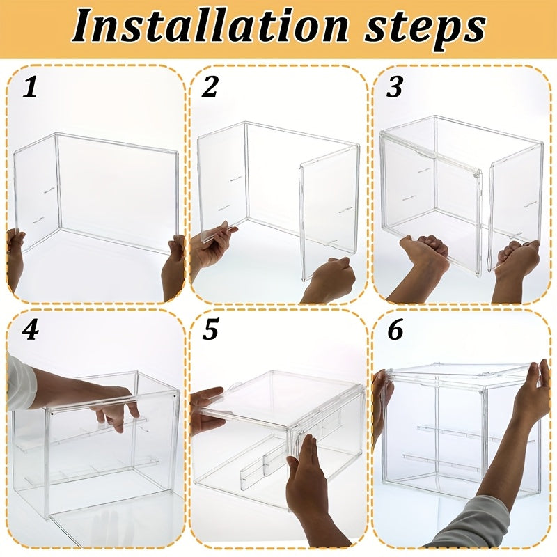Display Cases & Storage with Lockable, Adjustable Shelf, Acrylic - product gallery image 5