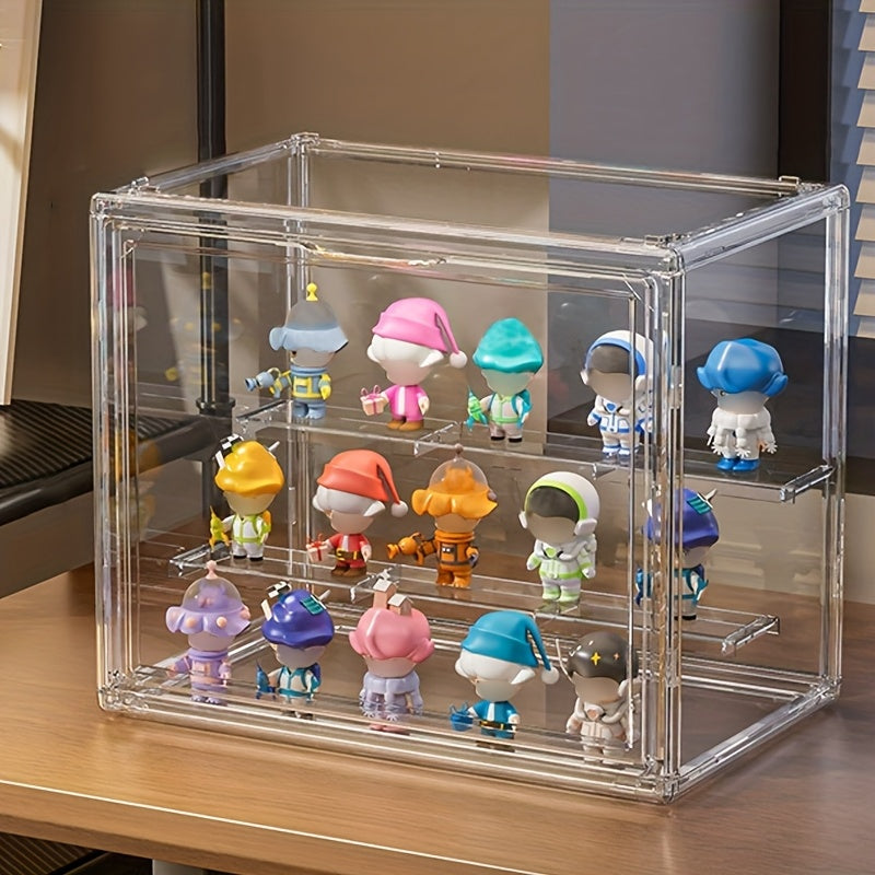 Display Cases & Storage with Lockable, Adjustable Shelf, Acrylic