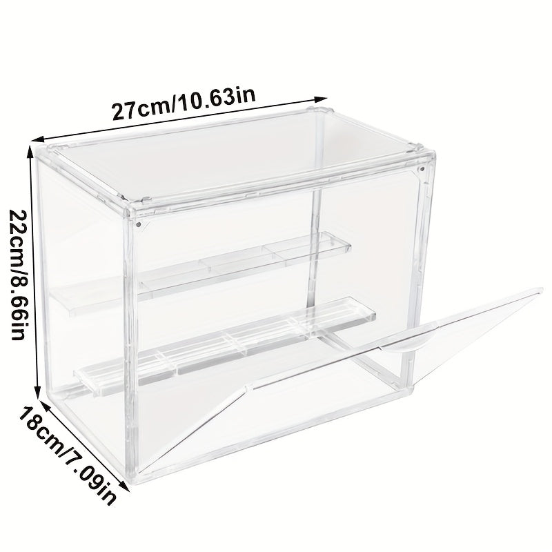 Display Cases & Storage with Lockable, Adjustable Shelf, Acrylic - Transparent option