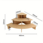 Display Shelf with Space-Saving, Foldable, Freestanding, 5cm - product gallery image 6