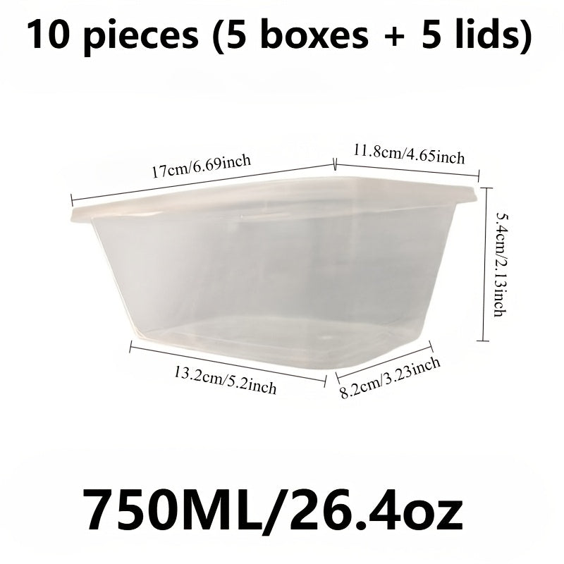 Disposable Food Container with Leakproof, Dishwasher-Safe, 750ML - product gallery image 3