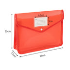 Document Folder with Plastic, 9 Pack, Colourful Snap-Lock Folders A4 ID Slot - product gallery image 12