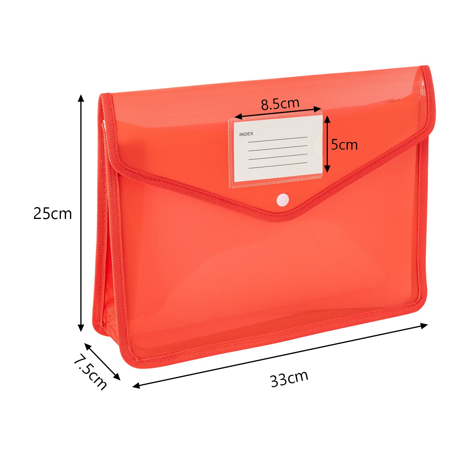 Document Folder with Plastic, 9 Pack, Colourful Snap-Lock Folders A4 ID Slot - product gallery image 12