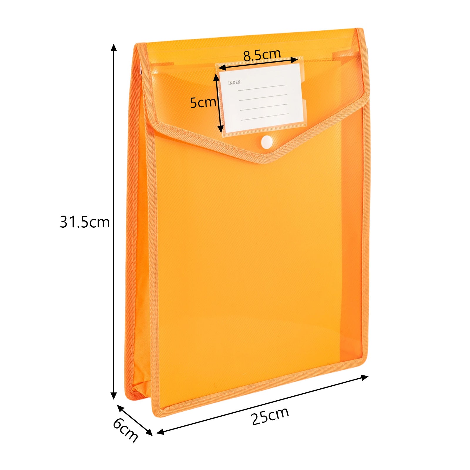 Document Folder with Plastic, 9 Pack, Colourful Snap-Lock Folders A4 ID Slot - product gallery image 17