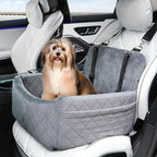 Dog And Cat Booster Car Seat with 3-Strap with Non-Slip, Memory Foam - product gallery image 3