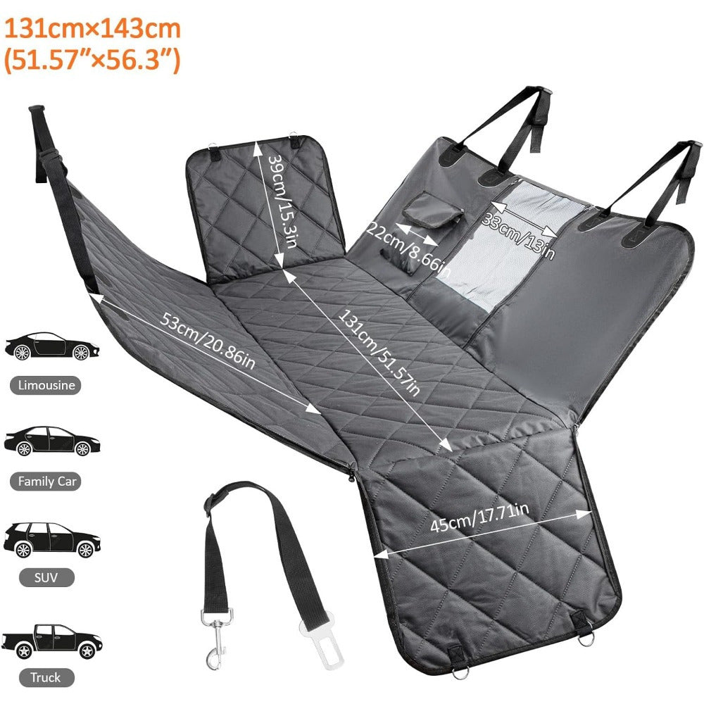 Dog Bed with Car Seat Cover, Hammock Car Back for storage and organisation - product gallery image 4