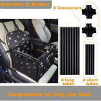 Dog Bed with Foldable, 40cm, Standard 40x40cm, Foldable Pet Car Booster Seat Mesh - product gallery image 10