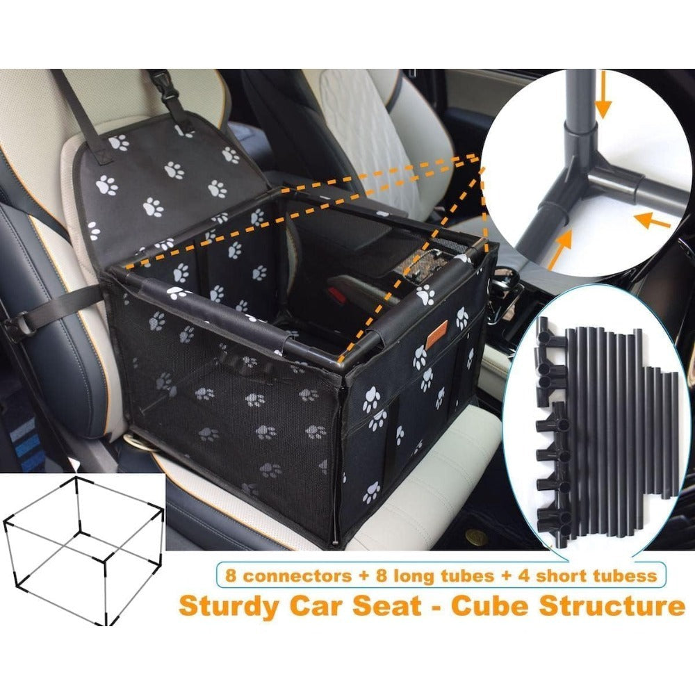 Dog Bed with Foldable, 40cm, Standard 40x40cm, Foldable Pet Car Booster Seat Mesh - product gallery image 12