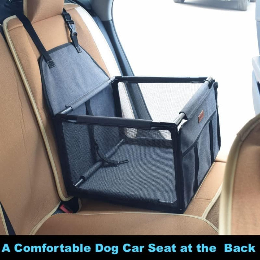 Dog Bed with Foldable, 40cm, Standard 40x40cm, Foldable Pet Car Booster Seat Mesh - product gallery image 3