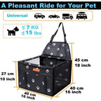 Dog Bed with Foldable, 40cm, Standard 40x40cm, Foldable Pet Car Booster Seat Mesh - product gallery image 9