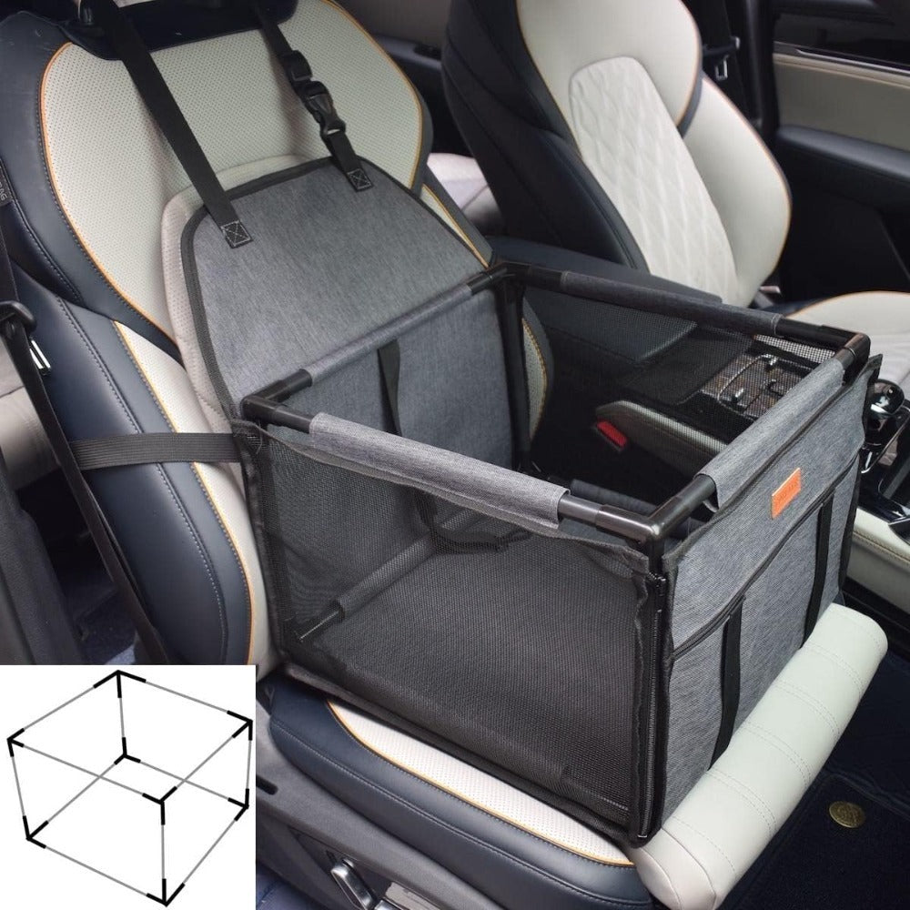 Dog Bed with Foldable, 40cm, Standard 40x40cm, Foldable Pet Car Booster Seat Mesh