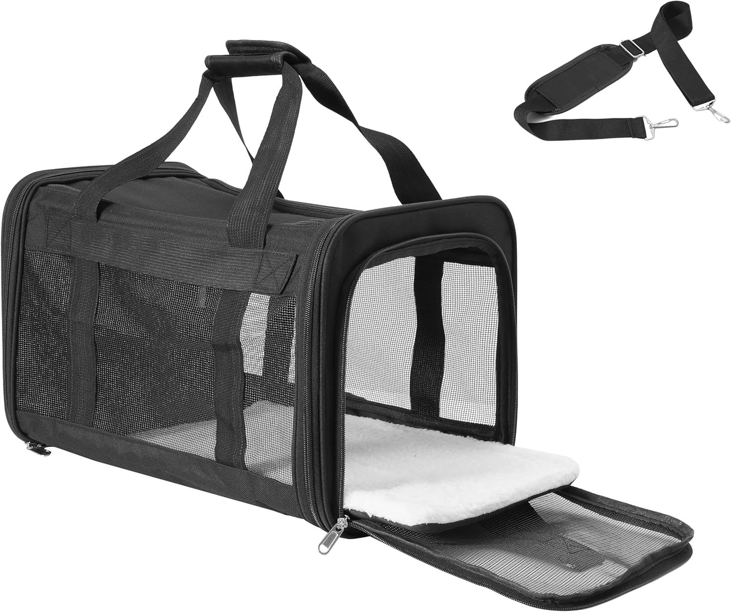 Dog Bed with Foldable, 6kg, medium, Foldable Pet Carrier Backpack 3-6kg Cats - product gallery image 10
