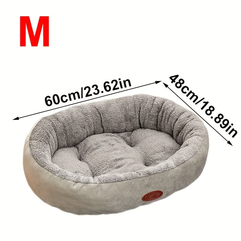 Dog Bed with Luxury Soft Washable Pet Plush Warm for pet care at home - M option
