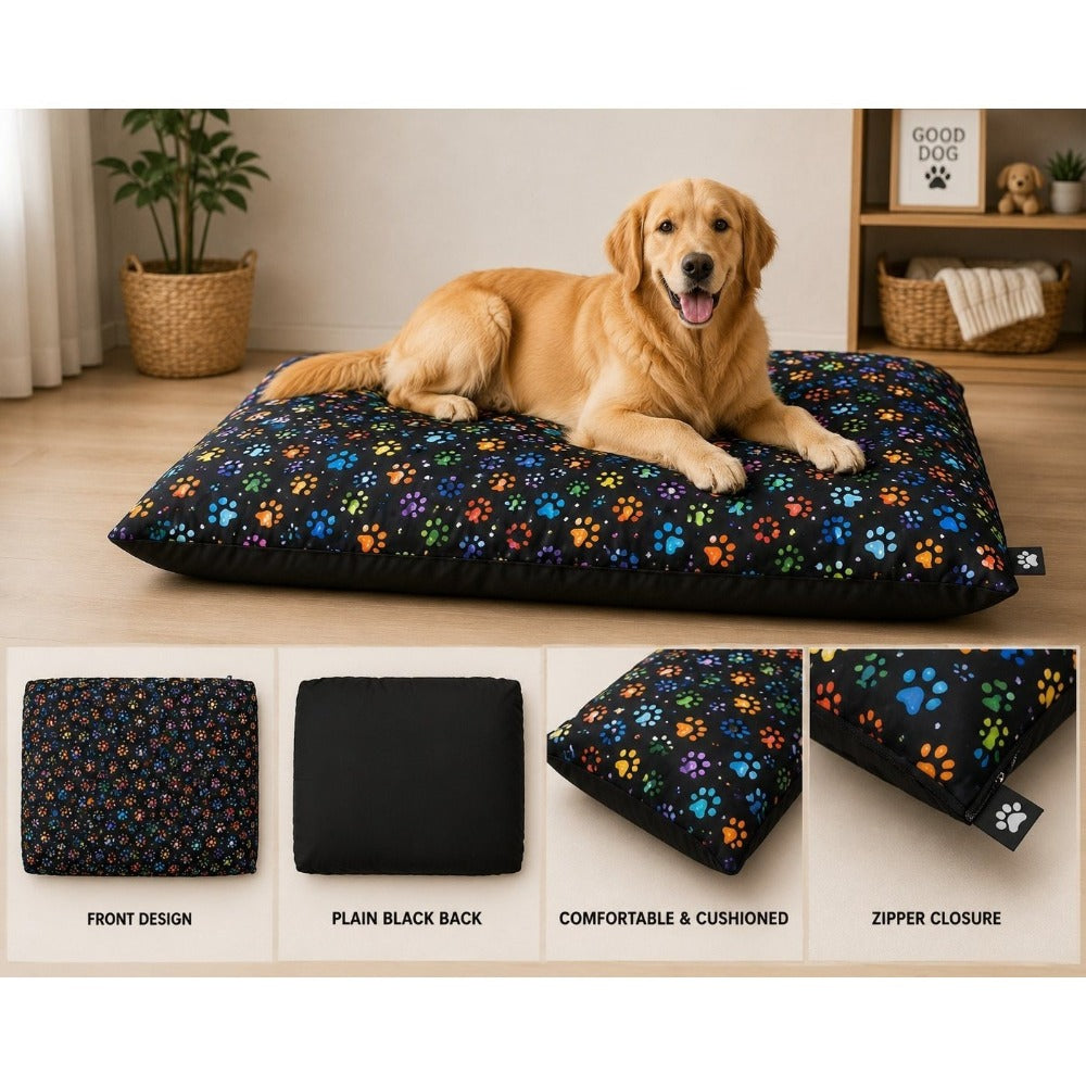 Dog Bed with Machine-Washable, Cotton, 95cm x 65cm - product gallery image 13