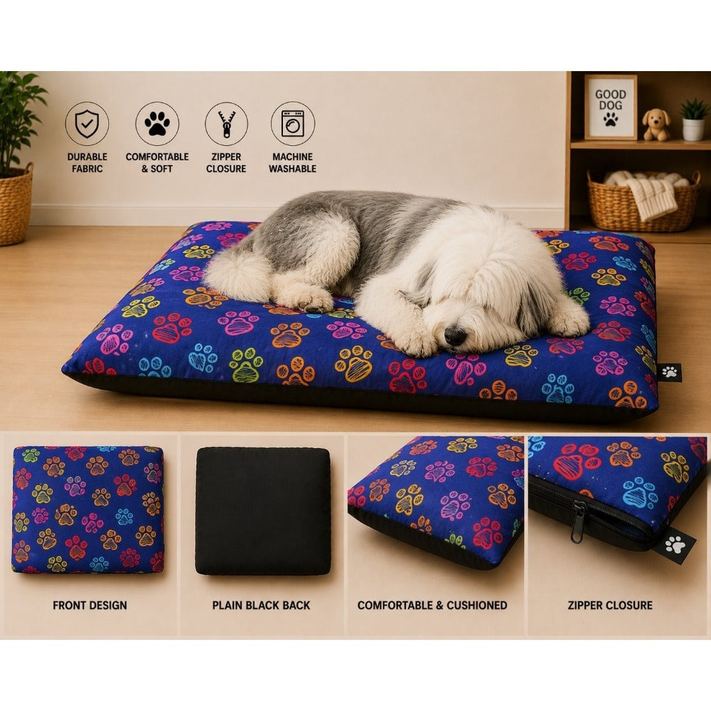 Dog Bed with Machine-Washable, Cotton, 95cm x 65cm - product gallery image 19