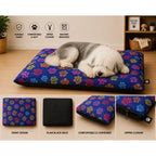 Dog Bed with Machine-Washable, Cotton, 95cm x 65cm - product gallery image 19