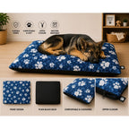 Dog Bed with Machine-Washable, Cotton, 95cm x 65cm - product gallery image 8