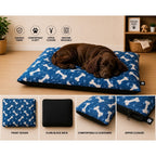Dog Bed with Machine-Washable, Cotton, 95cm x 65cm - product gallery image 9