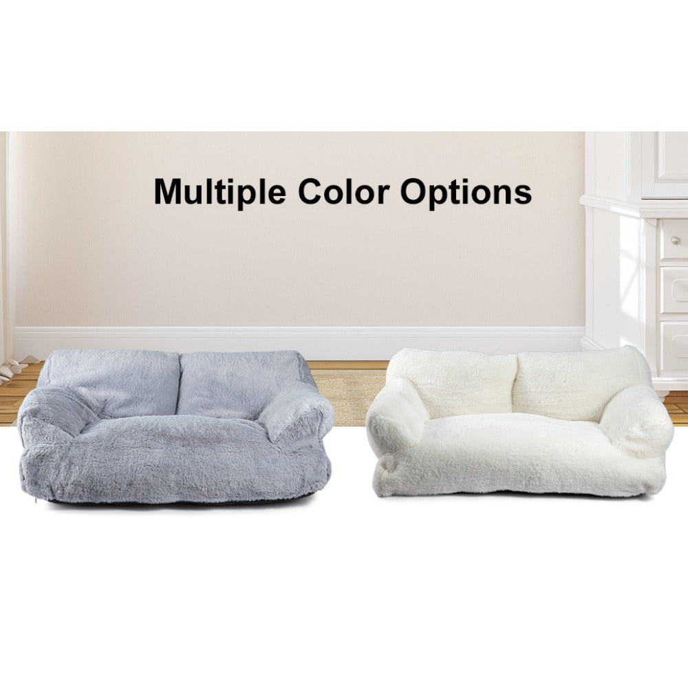 Dog Bed with Machine-Washable, Non-Slip, Pet Sofa Cats Dogs 66x48x33cm Fluffy - product gallery image 10