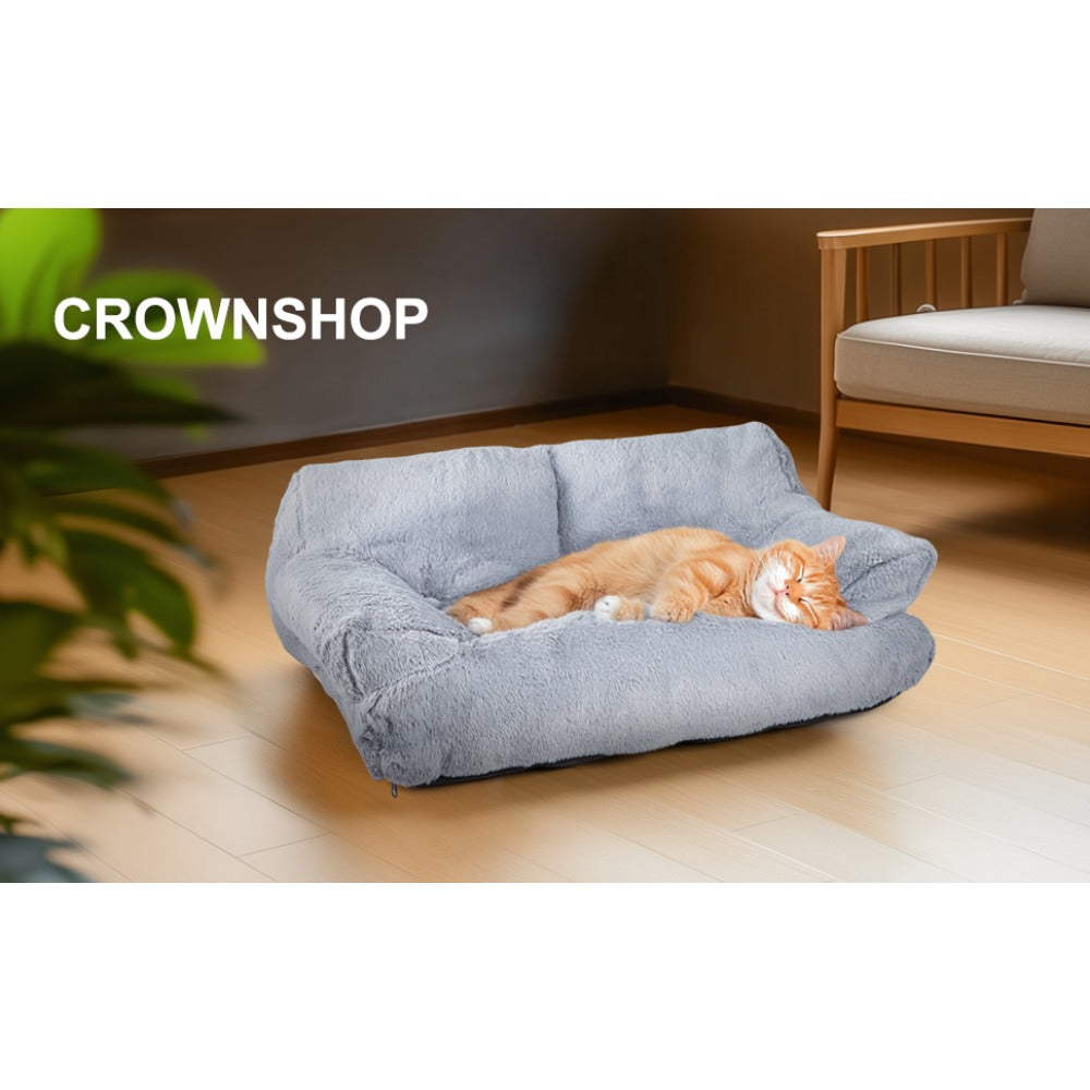 Dog Bed with Machine-Washable, Non-Slip, Pet Sofa Cats Dogs 66x48x33cm Fluffy - product gallery image 11