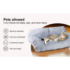 Dog Bed with Machine-Washable, Non-Slip, Pet Sofa Cats Dogs 66x48x33cm Fluffy - product gallery image 12