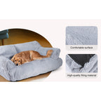 Dog Bed with Machine-Washable, Non-Slip, Pet Sofa Cats Dogs 66x48x33cm Fluffy - product gallery image 15