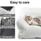 Dog Bed with Machine-Washable, Non-Slip, Pet Sofa Cats Dogs 66x48x33cm Fluffy - product gallery image 17