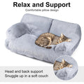 Dog Bed with Machine-Washable, Non-Slip, Pet Sofa Cats Dogs 66x48x33cm Fluffy