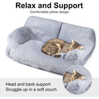 Dog Bed with Machine-Washable, Non-Slip, Pet Sofa Cats Dogs 66x48x33cm Fluffy