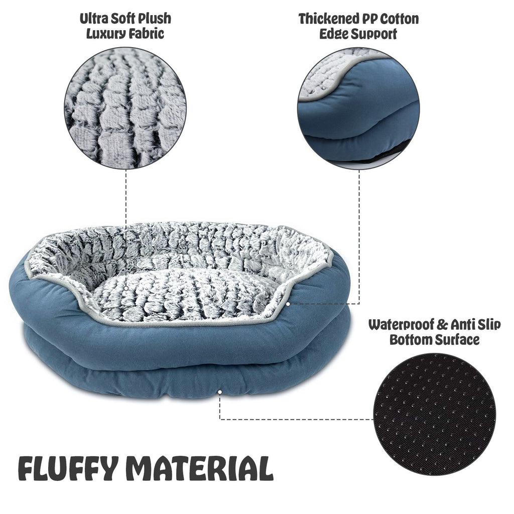 Dog Bed with Machine-Washable, Non-Slip, Plush Donut Mat Non-Slip Machine Washable - product gallery image 2