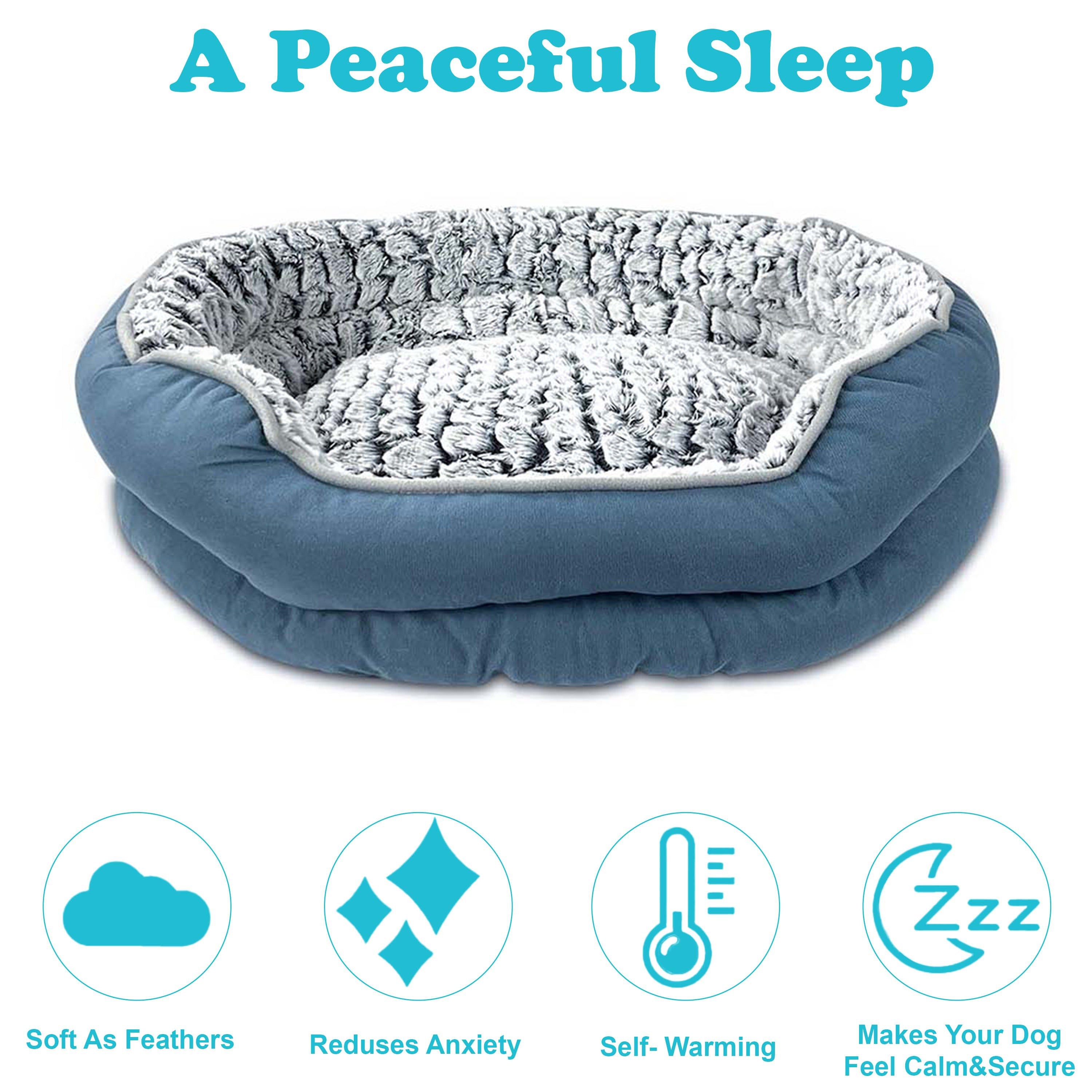 Dog Bed with Machine-Washable, Non-Slip, Plush Donut Mat Non-Slip Machine Washable - product gallery image 5