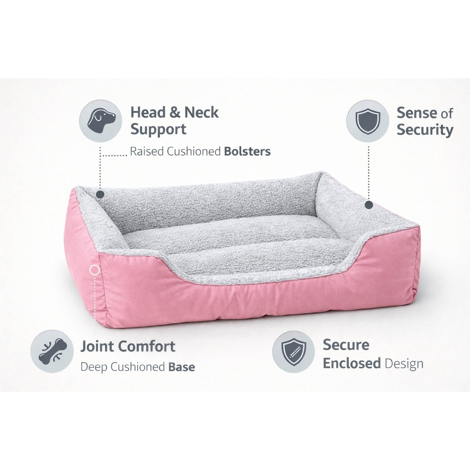 Dog Bed with Machine-Washable, Non-Slip, Waterproof - product gallery image 3