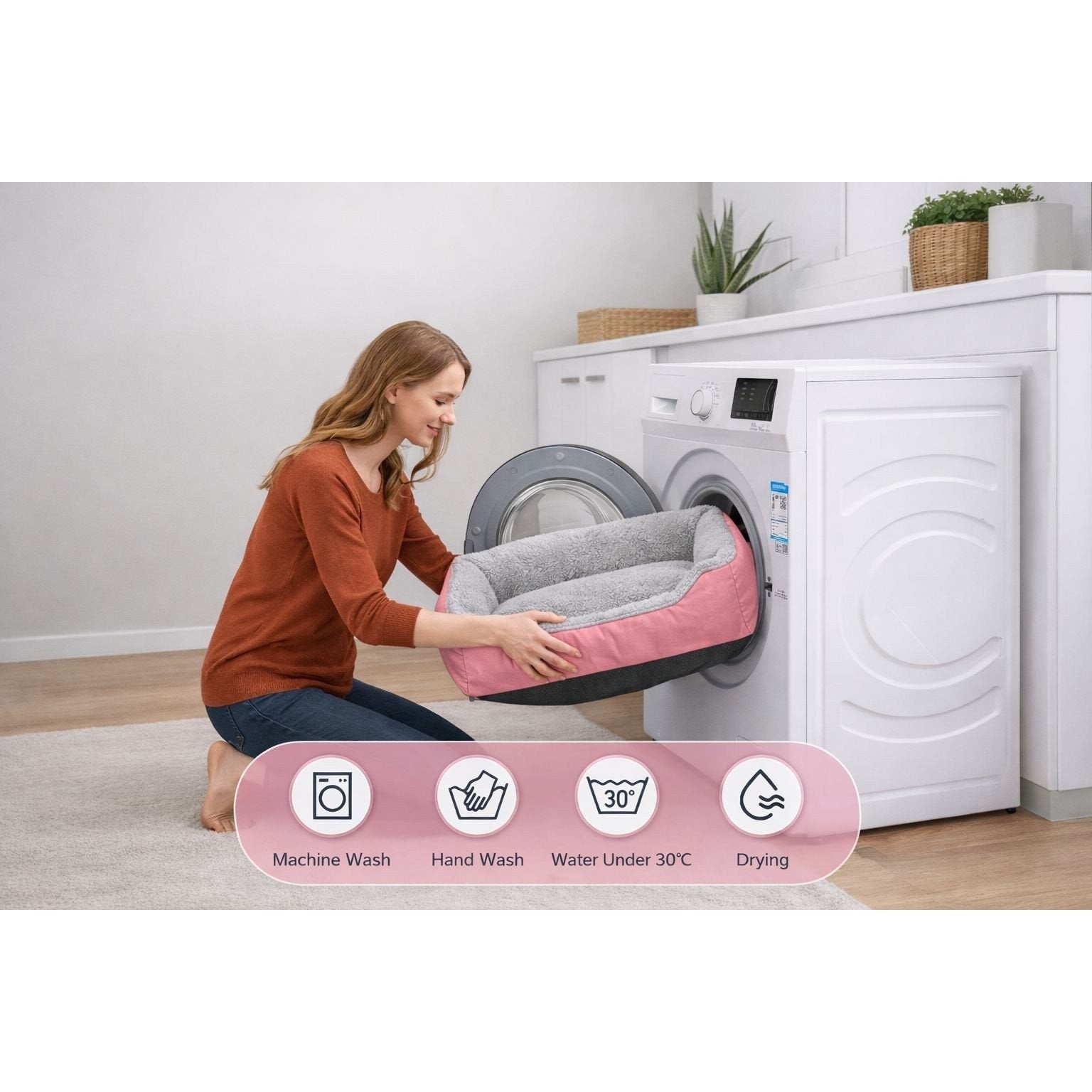 Dog Bed with Machine-Washable, Non-Slip, Waterproof - product gallery image 7