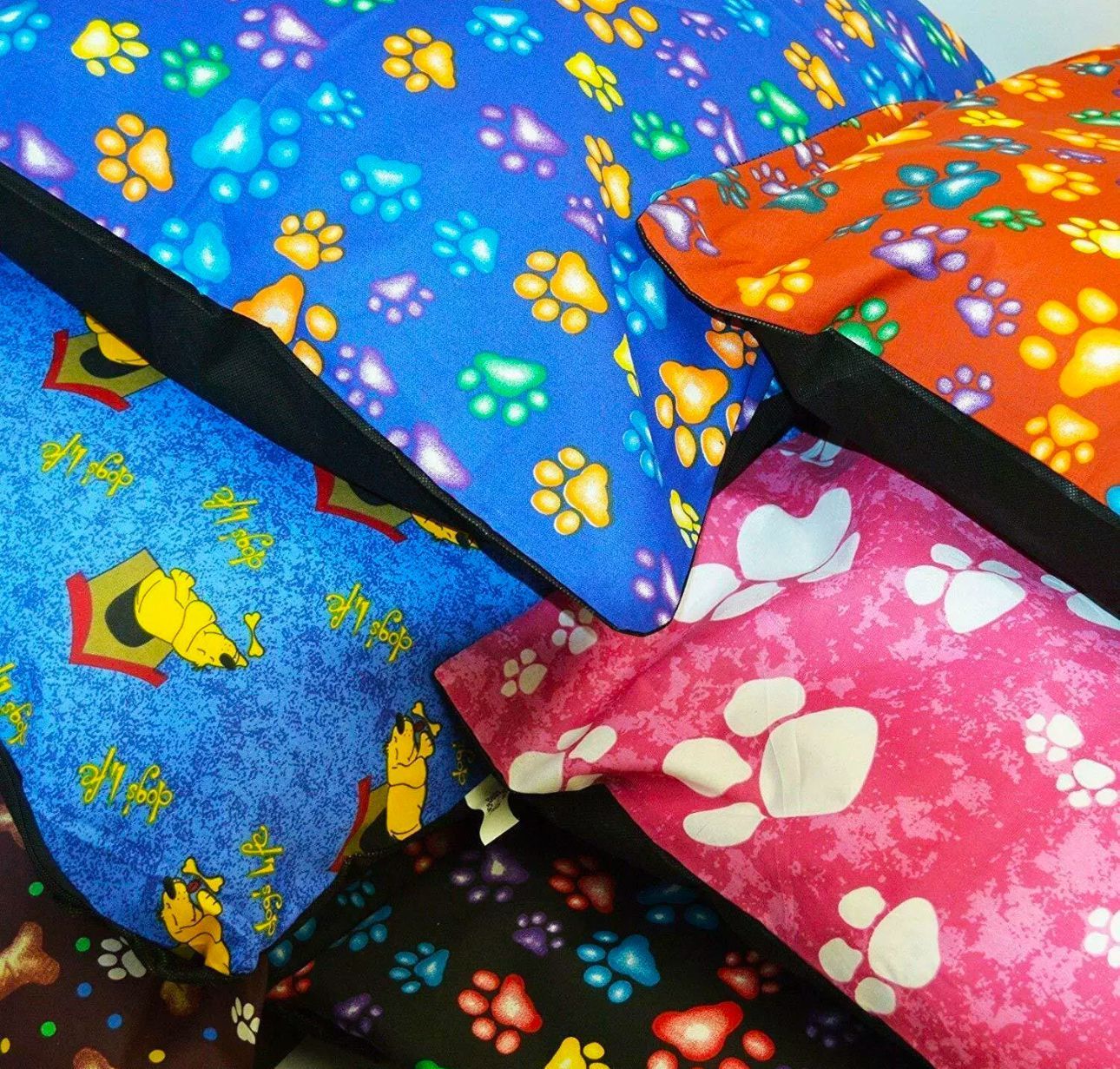 Dog Bed with Machine-Washable, Soft Cushion Removable Washable Cover Printed - product gallery image 19
