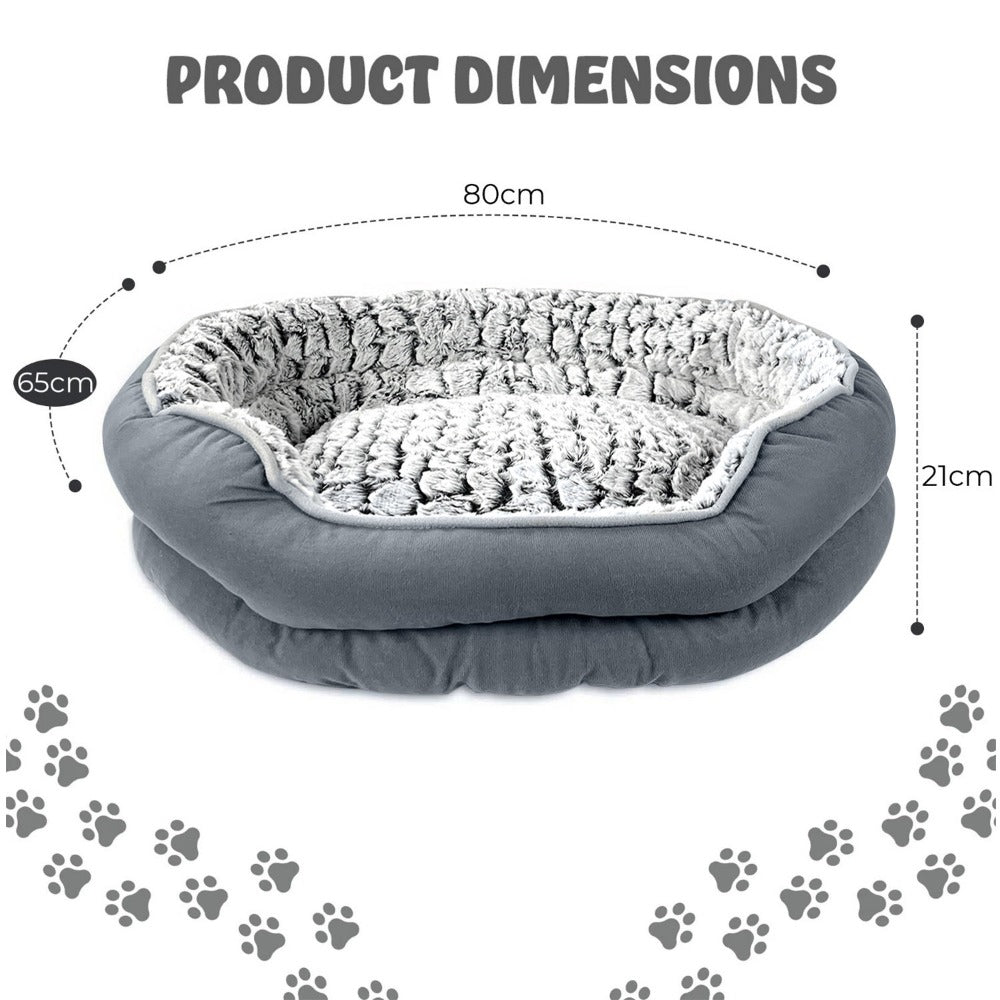 Dog Bed with Non-Slip, Faux Fur Donut Pet Self-Warming Anti-Anxiety - product gallery image 15