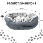 Dog Bed with Non-Slip, Faux Fur Donut Pet Self-Warming Anti-Anxiety - product gallery image 15