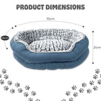 Dog Bed with Non-Slip, Faux Fur Donut Pet Self-Warming Anti-Anxiety - product gallery image 5