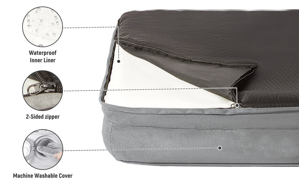 Dog Bed with Orthopaedic Removable Cover to XL for pet care at home - product gallery image 14
