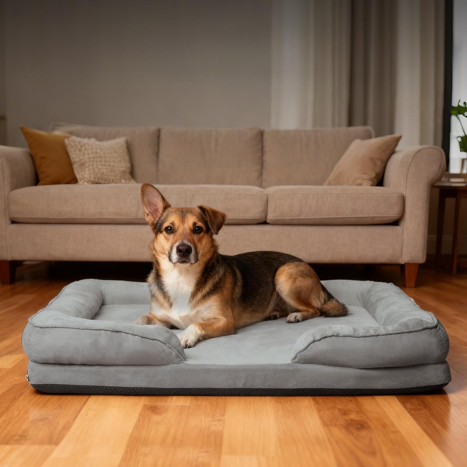 Dog Bed with Orthopaedic Removable Cover to XL for pet care at home - M option