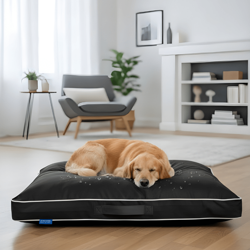 Dog Bed with Plush Mattress Removable Washable Cover
