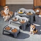 Dog Bowl Stand with Adjustable Height, Dishwasher-Safe, Non-Slip - product gallery image 13