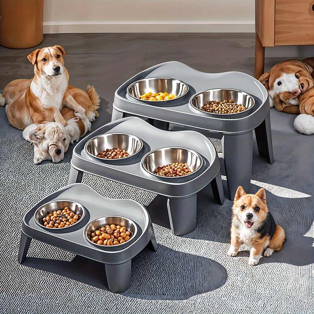 Dog Bowl Stand with Adjustable Height, Dishwasher-Safe, Non-Slip - product gallery image 13
