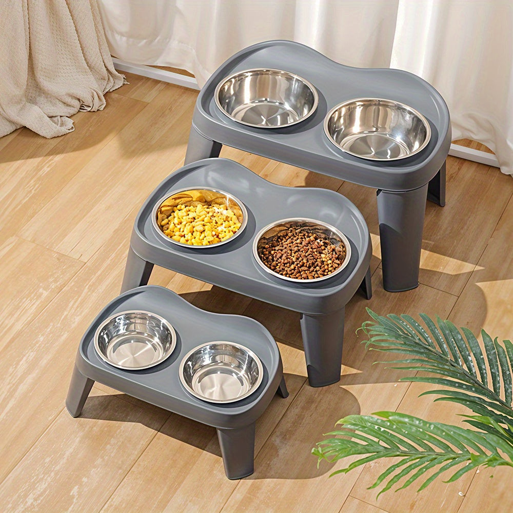 Dog Bowl Stand with Adjustable Height, Dishwasher-Safe, Non-Slip - product gallery image 16