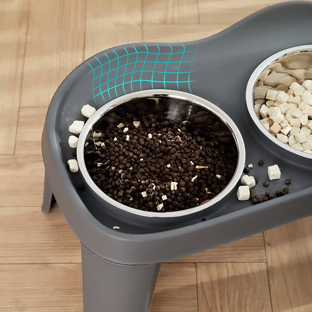 Dog Bowl Stand with Adjustable Height, Dishwasher-Safe, Non-Slip - product gallery image 9