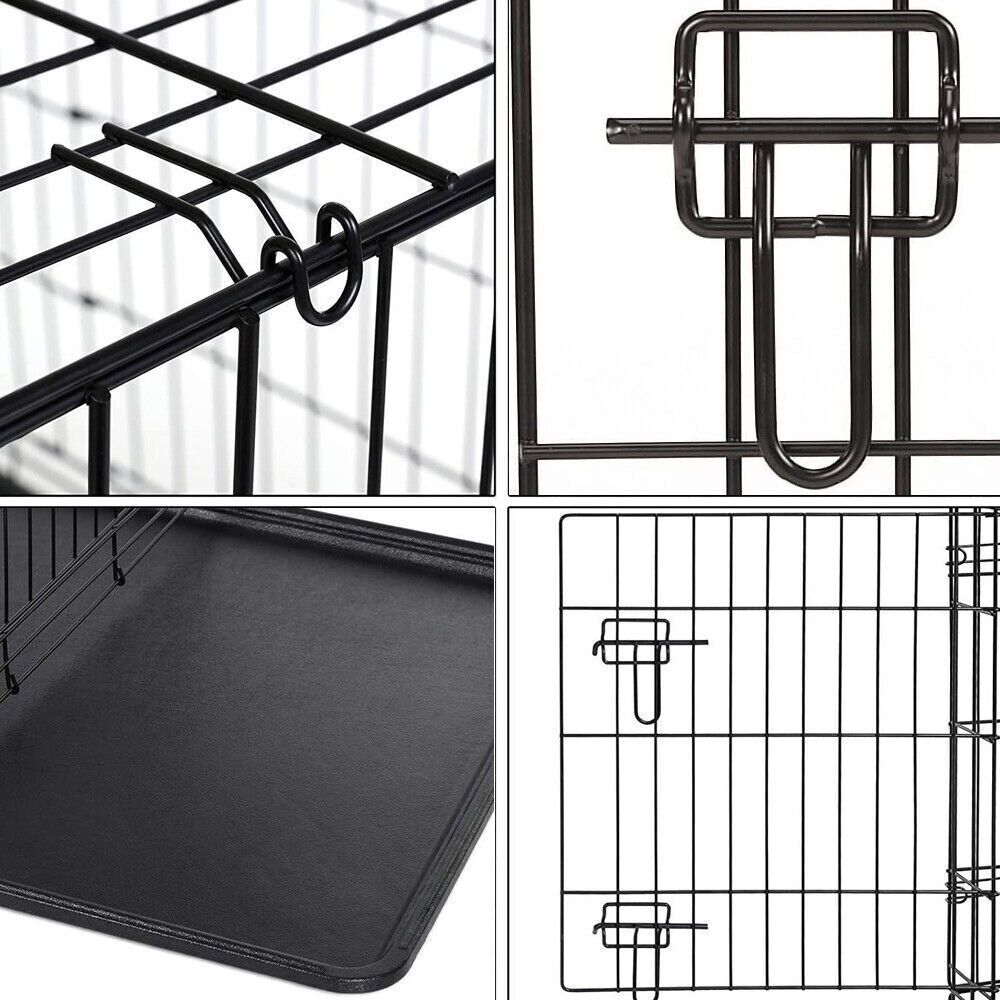 Dog Cage Puppy Training Crate Small Medium with Leakproof, Easy Assembly - product gallery image 10