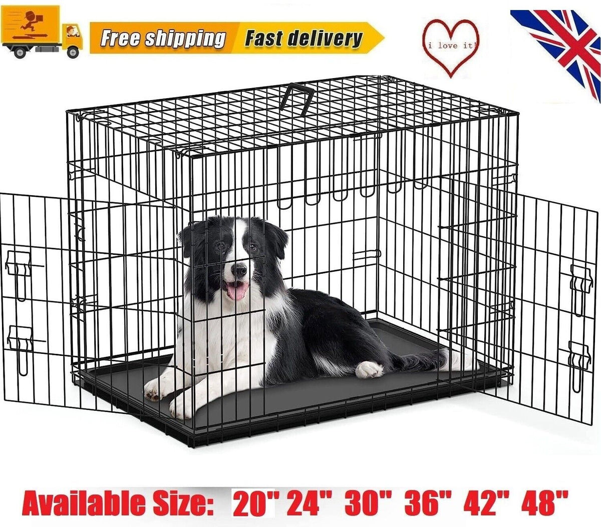Dog Cage Puppy Training Crate Small Medium with Leakproof, Easy Assembly - product gallery image 11